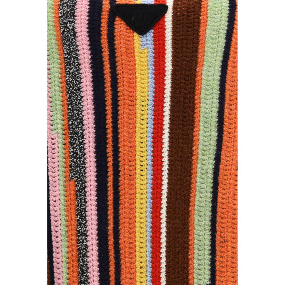 Prada Multicolor Wool Sweatshirt 1728,72470364320,Clothing,IT46 | S,IT50 | L,Men,Multicolor,New with tags,Prada,Sweaters - Clothing,Sweatshirts - Sweaters - Clothing