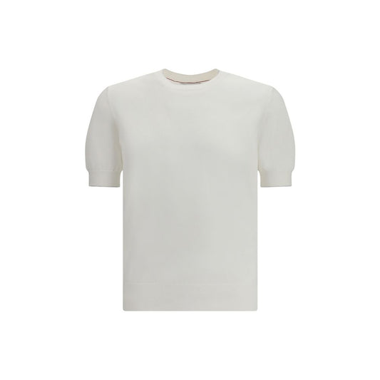 Brunello Cucinelli White Cotton T-Shirt 1728,72470364320,Brunello Cucinelli,Clothing,IT46 | S,IT48 | M,IT50 | L,IT52 | XL,IT54 | XXL,Men,New with tags,T-Shirts - Clothing,T-Shirts - T-Shirts - Clothing,White