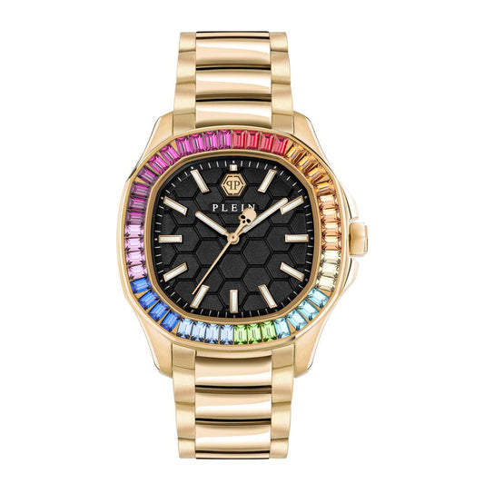 Philipp Plein Gold Stainless Steel Dress Watch