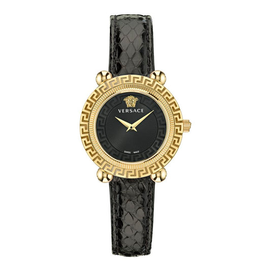 Versace Black Fur Dress Watch 1728,67434610848,Accessories,Black,Dress Watches - Watches - Accessories,New with tags,Versace,Watches - Accessories,Women