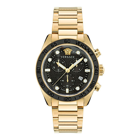 Versace Gold Stainless Steel Dress Watch 1728,67434610848,Accessories,Dress Watches - Watches - Accessories,Gold,Men,New with tags,Versace,Watches - Accessories