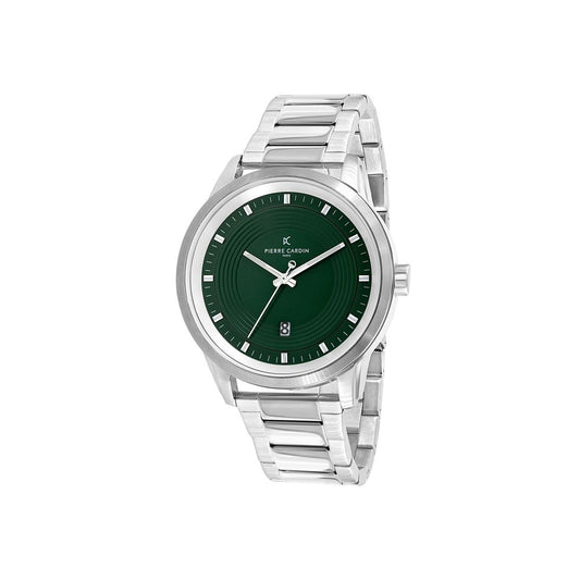 Pierre Cardin Gray Stainless Steel Dress Watch 1728,67434610848,Accessories,Dress Watches - Watches - Accessories,Gray,Men,New with tags,Pierre Cardin,Watches - Accessories