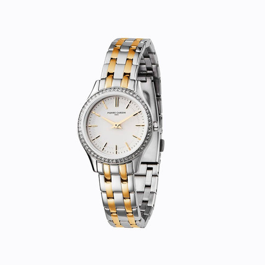 Pierre Cardin Gray Stainless Steel Dress Watch 1728,67434610848,Accessories,Dress Watches - Watches - Accessories,Gray,New with tags,Pierre Cardin,Watches - Accessories,Women