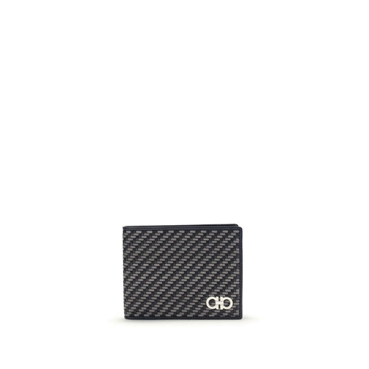 Ferragamo Gray Calf Leather Bos Taurus Wallet 1728,72470364320,Accessories,Ferragamo,Gray,Men,New with tags,Wallets - Accessories,Wallets - Wallets - Accessories