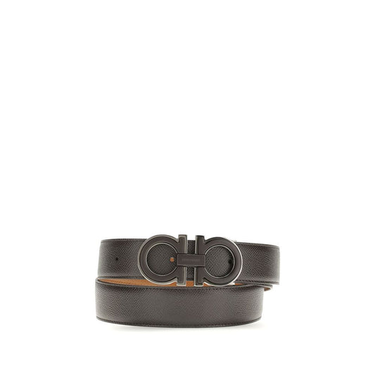 Ferragamo Brown Calf Leather Bos Taurus Regular Belt 100 cm / 40 Inches,105 cm / 42 Inches,110 cm / 44 Inches,115 cm / 46 Inches,1728,72470364320,90 cm / 36 Inches,95 cm / 38 Inches,Accessories,Belts - Accessories,Brown,Ferragamo,Men,New with tags,Regular