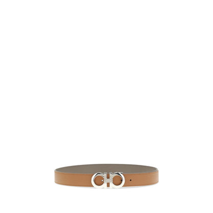 Ferragamo Brown Calf Leather Bos Taurus Belt