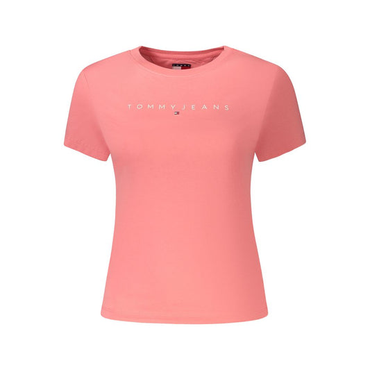 Tommy Hilfiger Pink Cotton Women's T-Shirt 1728,67403481248,Clothing,New with tags,Pink,T-Shirts - Clothing,T-Shirts - T-Shirts - Clothing,Tommy Hilfiger,Women,XS