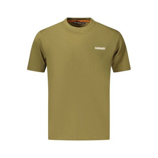 Napapijri Verde Cotton Men T-Shirt 1728,3XL,67403481248,Clothing,Green,L,M,Men,Napapijri,New with tags,S,T-Shirts - Clothing,T-Shirts - T-Shirts - Clothing,XL,XXL