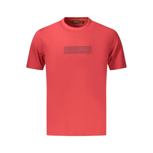Napapijri Red Cotton Men's T-Shirt 1728,3XL,67403481248,Clothing,L,M,Men,Napapijri,New with tags,Red,S,T-Shirts - Clothing,T-Shirts - T-Shirts - Clothing,XL,XXL
