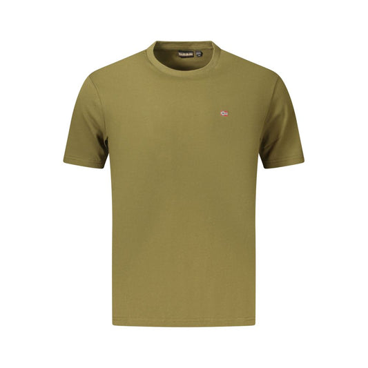 Napapijri Verde Organic Cotton Men T-Shirt 1728,3XL,67403481248,Clothing,Green,L,M,Men,Napapijri,New with tags,S,T-Shirts - Clothing,T-Shirts - T-Shirts - Clothing,XL,XXL