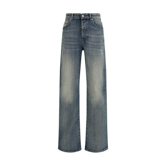 Diesel Blue Cotton Straight-Leg Jeans 1728,26,27,28,72470364320,Blue,Clothing,Diesel,Jeans Denim - Clothing,New with tags,Straight-Leg Jeans - Jeans Denim - Clothing,W25,W29,Women