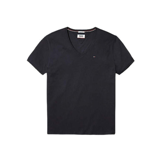 Tommy Hilfiger Jeans Black Cotton T-Shirt 1728,71956299936,Black,Clothing,IT42 | XS,IT44 | S,IT46 | M,IT52 | XL,IT54 | XXL,Men,New with tags,T-Shirts - Clothing,T-Shirts - T-Shirts - Clothing,Tommy Hilfiger Jeans