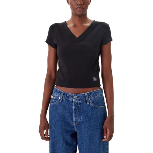 Calvin Klein Jeans Black Cotton T-Shirt 1728,71956299936,Black,Calvin Klein Jeans,Clothing,IT38|XS,IT40|S,IT42|M,IT44|L,New with tags,T-Shirts - Clothing,T-Shirts - T-Shirts - Clothing,Women,XL