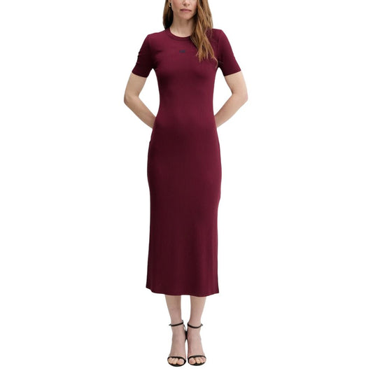 Calvin Klein Jeans Bordeaux Modal Long Dress 1728,71956299936,Bordeaux,Calvin Klein Jeans,Clothing,Dresses - Clothing,IT38|XS,IT40|S,IT42|M,IT44|L,Long - Dresses - Clothing,New with tags,Women