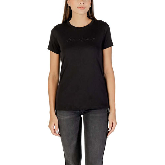 Armani Exchange Black Cotton T-Shirt 1728,71956299936,Armani Exchange,Black,Clothing,IT38|XS,IT40|S,IT42|M,IT44|L,New with tags,T-Shirts - Clothing,T-Shirts - T-Shirts - Clothing,Women,XXL