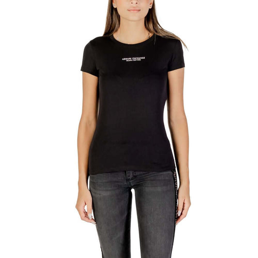 Armani Exchange Black Cotton T-Shirt 1728,71956299936,Armani Exchange,Black,Clothing,IT38|XS,IT40|S,IT42|M,IT44|L,New with tags,T-Shirts - Clothing,T-Shirts - T-Shirts - Clothing,Women