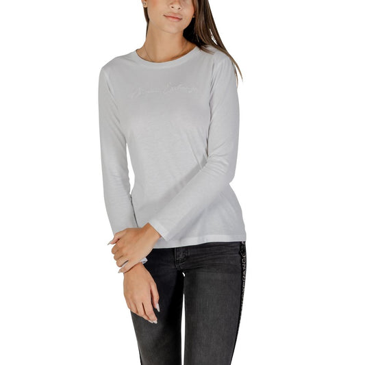 Armani Exchange White Cotton Long Sleeve T-Shirt 1728,71956299936,Armani Exchange,Clothing,IT38|XS,IT42|M,Long Sleeve - T-Shirts - Clothing,New with tags,T-Shirts - Clothing,White,Women