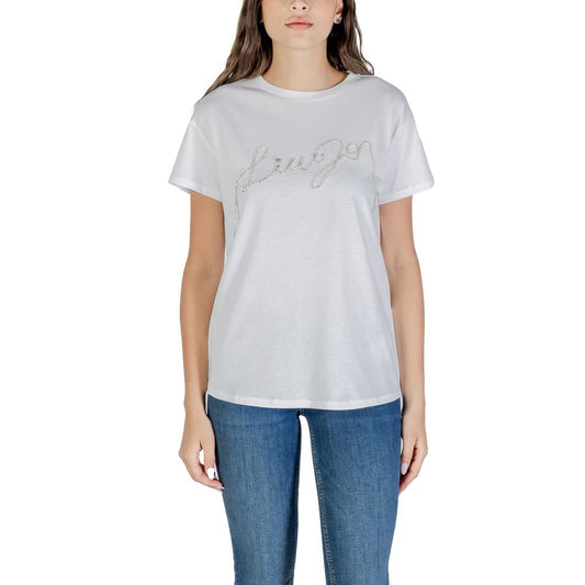 Liu Jo White Cotton T-Shirt