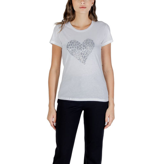 Liu Jo White Cotton T-Shirt 1728,71956299936,Clothing,IT38|XS,IT40|S,IT42|M,IT44|L,Liu Jo,New with tags,T-Shirts - Clothing,T-Shirts - T-Shirts - Clothing,White,Women,XL