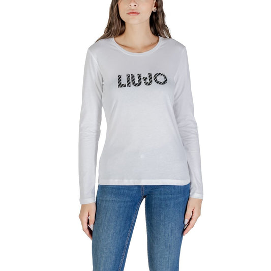 Liu Jo White Cotton Long Sleeve T-Shirt 1728,71956299936,Clothing,IT38|XS,IT40|S,IT42|M,IT44|L,Liu Jo,Long Sleeve - T-Shirts - Clothing,New with tags,T-Shirts - Clothing,White,Women,XL