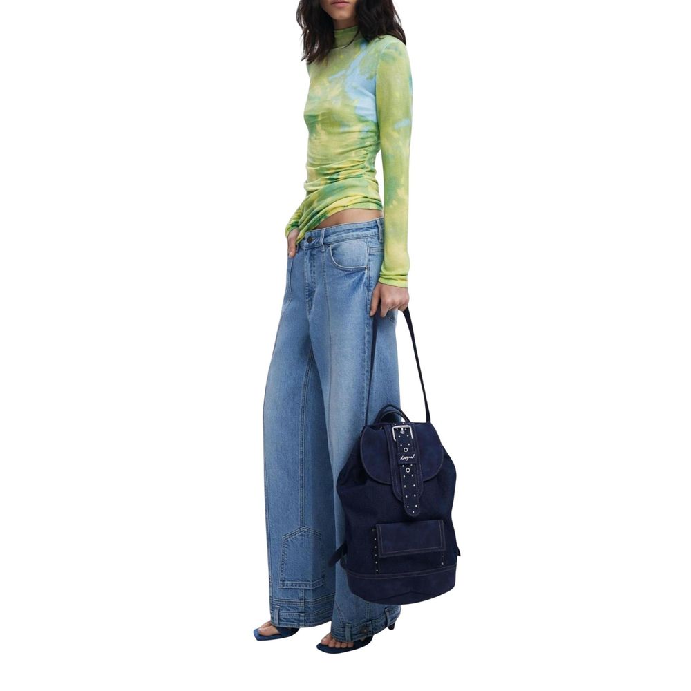 Desigual Blue Polyethylene Backpack 1728,71956299936,Backpacks - Bags,Bags,Blue,Desigual,New with tags,Women