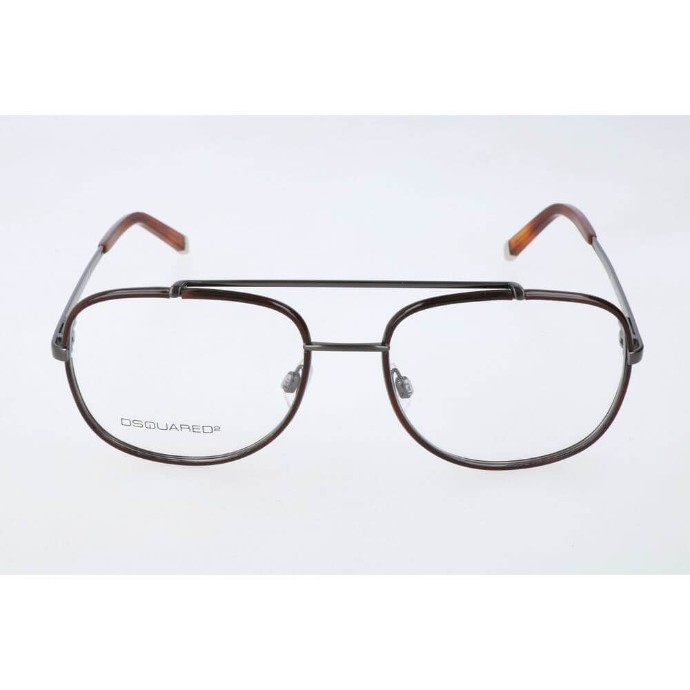 Dsquared² Brown Metal Glasses (Frames) 1728,67434610848,Accessories,Brown,Dsquared²,Glasses (Frames) - Glasses and Sunglasses - Accessories,Glasses and Sunglasses - Accessories,Men,New with tags