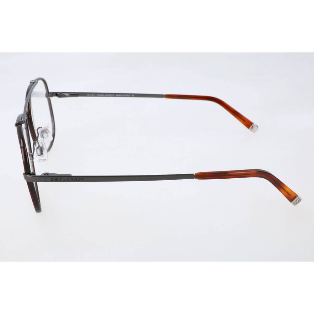 Dsquared² Brown Metal Glasses (Frames) 1728,67434610848,Accessories,Brown,Dsquared²,Glasses (Frames) - Glasses and Sunglasses - Accessories,Glasses and Sunglasses - Accessories,Men,New with tags