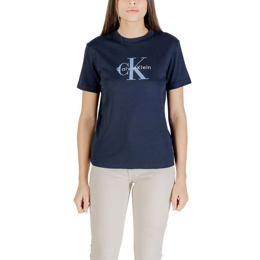 Calvin Klein Jeans Blue Cotton T-Shirt 1728,71956299936,Blue,Calvin Klein Jeans,Clothing,IT38|XS,IT40|S,IT42|M,IT44|L,New with tags,T-Shirts - Clothing,T-Shirts - T-Shirts - Clothing,Women,XL