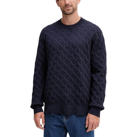 Calvin Klein Jeans Blue Cotton Sweatshirt 1728,71956299936,Blue,Calvin Klein Jeans,Clothing,IT52 | XL,IT54 | XXL,Men,New with tags,Sweaters - Clothing,Sweatshirts - Sweaters - Clothing
