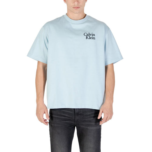 Calvin Klein Jeans Blue Cotton T-Shirt 1728,71956299936,Blue,Calvin Klein Jeans,Clothing,IT52 | XL,Men,New with tags,T-Shirts - Clothing,T-Shirts - T-Shirts - Clothing