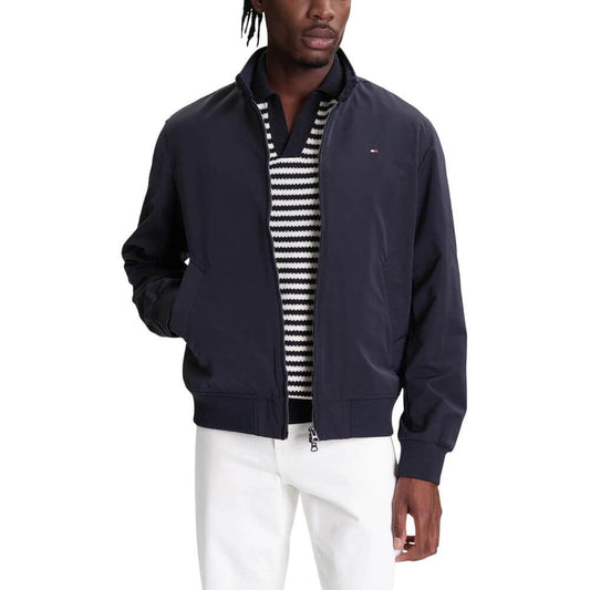 Tommy Hilfiger Blue Recycled Polyester Bomber 1728,71956299936,Blue,Bombers - Jackets & Coats - Clothing,Clothing,IT44 | S,IT48 | L,IT54 | XXL,Jackets & Coats - Clothing,Men,New with tags,Tommy Hilfiger