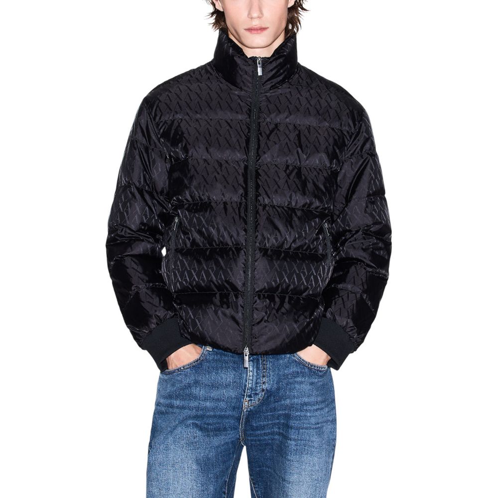 Armani Exchange Black Polyamide Coat 1728,71956299936,Armani Exchange,Black,Clothing,Coats - Jackets & Coats - Clothing,IT42 | XS,IT48 | L,IT52 | XL,IT54 | XXL,Jackets & Coats - Clothing,Men,New with tags