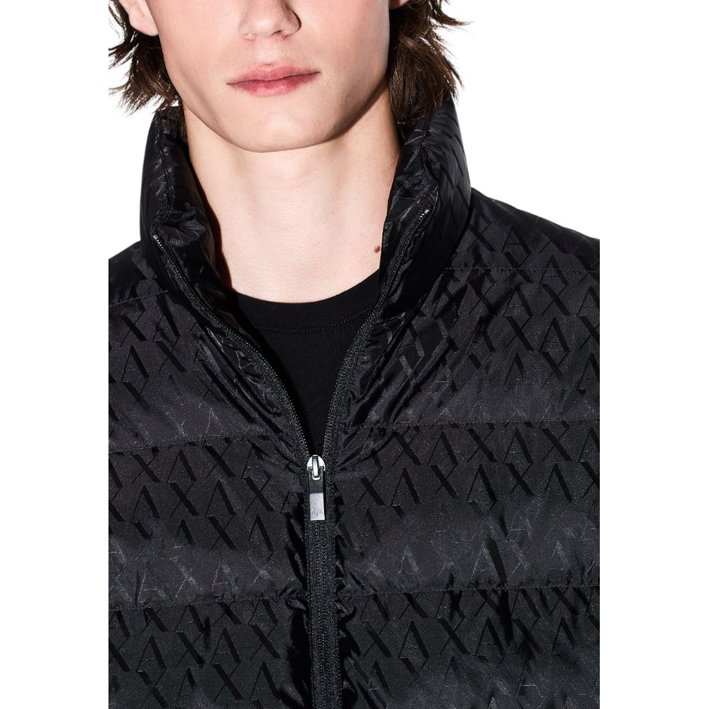 Armani Exchange Black Polyamide Coat 1728,71956299936,Armani Exchange,Black,Clothing,Coats - Jackets & Coats - Clothing,IT42 | XS,IT48 | L,IT52 | XL,IT54 | XXL,Jackets & Coats - Clothing,Men,New with tags