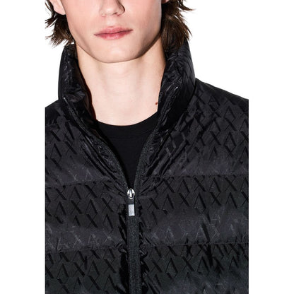 Armani Exchange Black Polyamide Coat 1728,71956299936,Armani Exchange,Black,Clothing,Coats - Jackets & Coats - Clothing,IT42 | XS,IT48 | L,IT52 | XL,IT54 | XXL,Jackets & Coats - Clothing,Men,New with tags