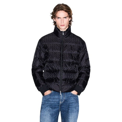 Armani Exchange Black Polyamide Coat 1728,71956299936,Armani Exchange,Black,Clothing,Coats - Jackets & Coats - Clothing,IT42 | XS,IT48 | L,IT52 | XL,IT54 | XXL,Jackets & Coats - Clothing,Men,New with tags