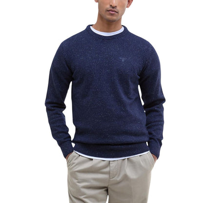 Barbour Blue Wool Sweatshirt 1728,71956299936,Barbour,Blue,Clothing,IT44 | S,Men,New with tags,Sweaters - Clothing,Sweatshirts - Sweaters - Clothing