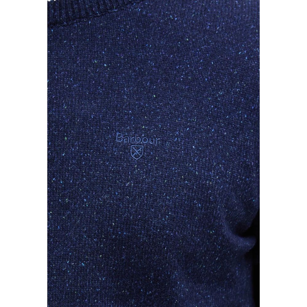 Barbour Blue Wool Sweatshirt 1728,71956299936,Barbour,Blue,Clothing,IT44 | S,Men,New with tags,Sweaters - Clothing,Sweatshirts - Sweaters - Clothing