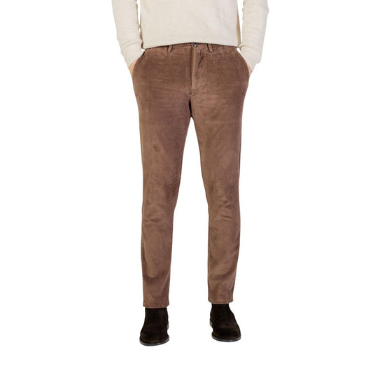 Borghese Brown Cotton Casual Pants 1728,71956299936,Borghese,Brown,Casual Pants - Pants - Clothing,Clothing,IT44 | XS,IT54 | XXL,IT56 | 3XL,Men,New with tags,Pants - Clothing