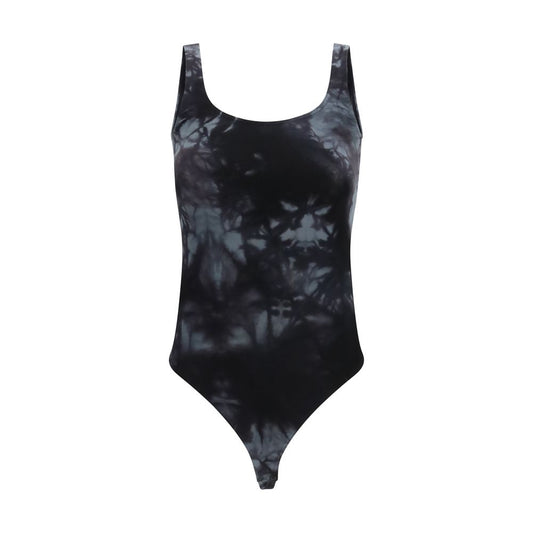 Wolford Black Cotton Bodysuit