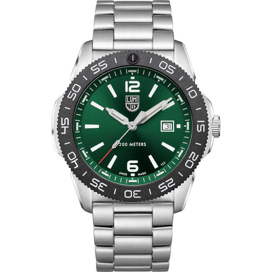 Luminox Gray Stainless Steel Sport Watch 1728,67434610848,Accessories,Gray,Luminox,Men,New with tags,Sport Watches - Watches - Accessories,Watches - Accessories