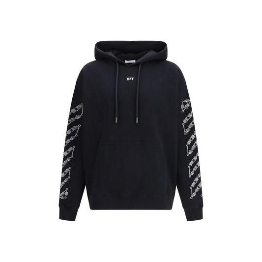 Off-White Black Cotton Sweatshirt 1728,72470364320,Black,Clothing,L,M,Men,New with tags,Off-White,S,Sweaters - Clothing,Sweatshirts - Sweaters - Clothing,XL