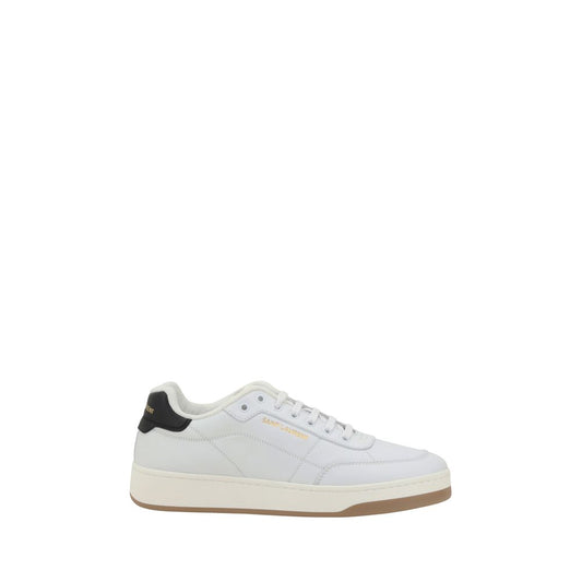 Saint Laurent White Calf Leather Bos Taurus Low Top Sneakers 1728,72470364320,EU40/US7,EU41/US8,EU42.5/US9.5,EU42/US9,EU43/US10,EU44/US11,EU45/US12,Low Tops - Sneakers - Shoes,Men,New with tags,Saint Laurent,Shoes,Sneakers - Shoes,White