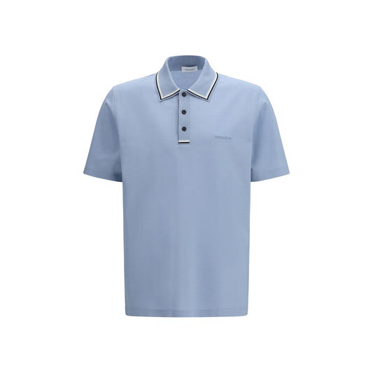 Ferragamo Blue Cotton Polo Shirt 1728,72470364320,Blue,Clothing,Ferragamo,L,Men,New with tags,Polo Shirts - T-Shirts - Clothing,S,T-Shirts - Clothing,XL