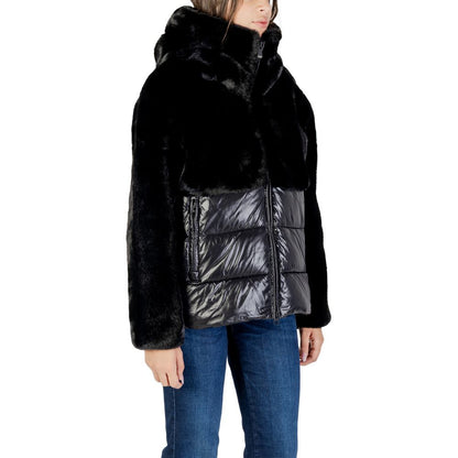 Blauer Black Polyester Coat