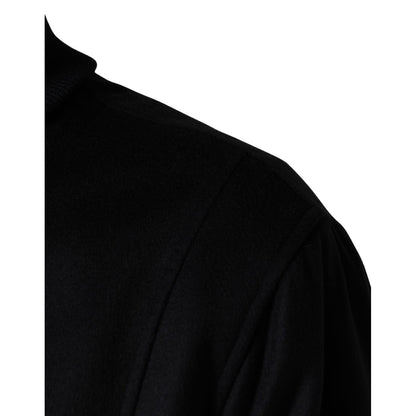 Dolce & Gabbana Black Cashmere Knitted Button Down Jacket