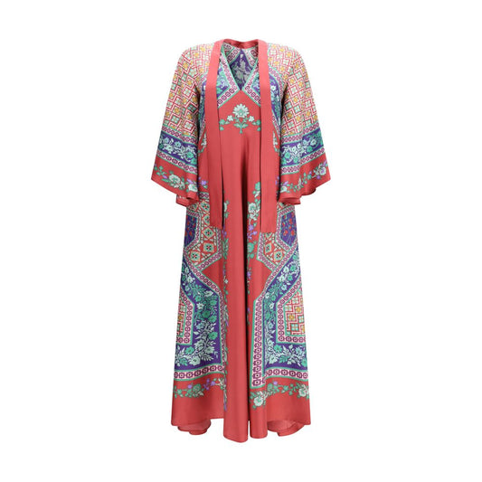 La Double J Multicolor Silk Casual Dress 1728,72470364320,Casual - Dresses - Clothing,Clothing,Dresses - Clothing,L,La Double J,Long - Dresses - Clothing,Longsleeve - Dresses - Clothing,Multicolor,New with tags,Pattern - Dresses - Clothing,Women