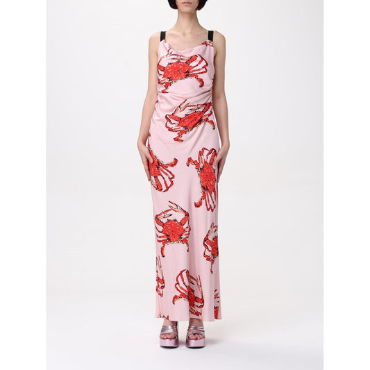 MSGM Multicolor Silk Casual Dress