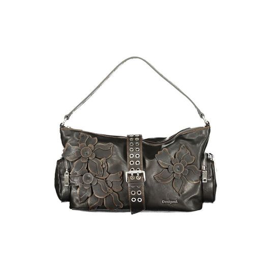 Desigual Marrone Polyurethane Women Handbag 1728,67403481248,Bags,Brown,Desigual,Handbags - Bags,New with tags,Women