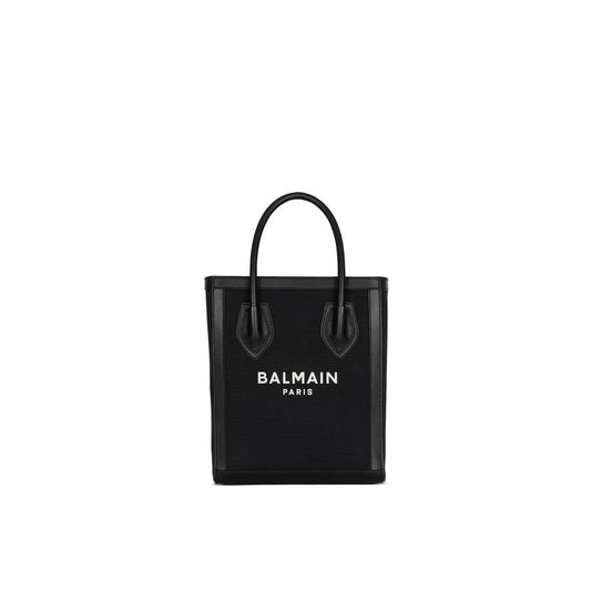 Balmain Black Cotton Tote Bag 1728,75611013280,Bags,Balmain,Black,New with tags,Tote Bags - Bags,Women