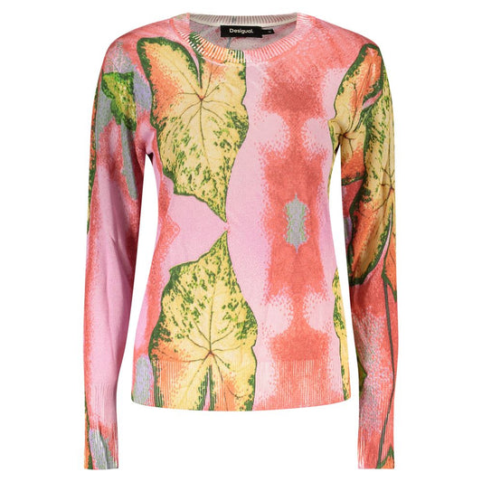 Desigual Rosa Viscosa Women Sweater 1728,67403481248,Clothing,Desigual,M,New with tags,Pink,S,Sweaters - Clothing,Sweatshirts - Sweaters - Clothing,Women,XL,XS